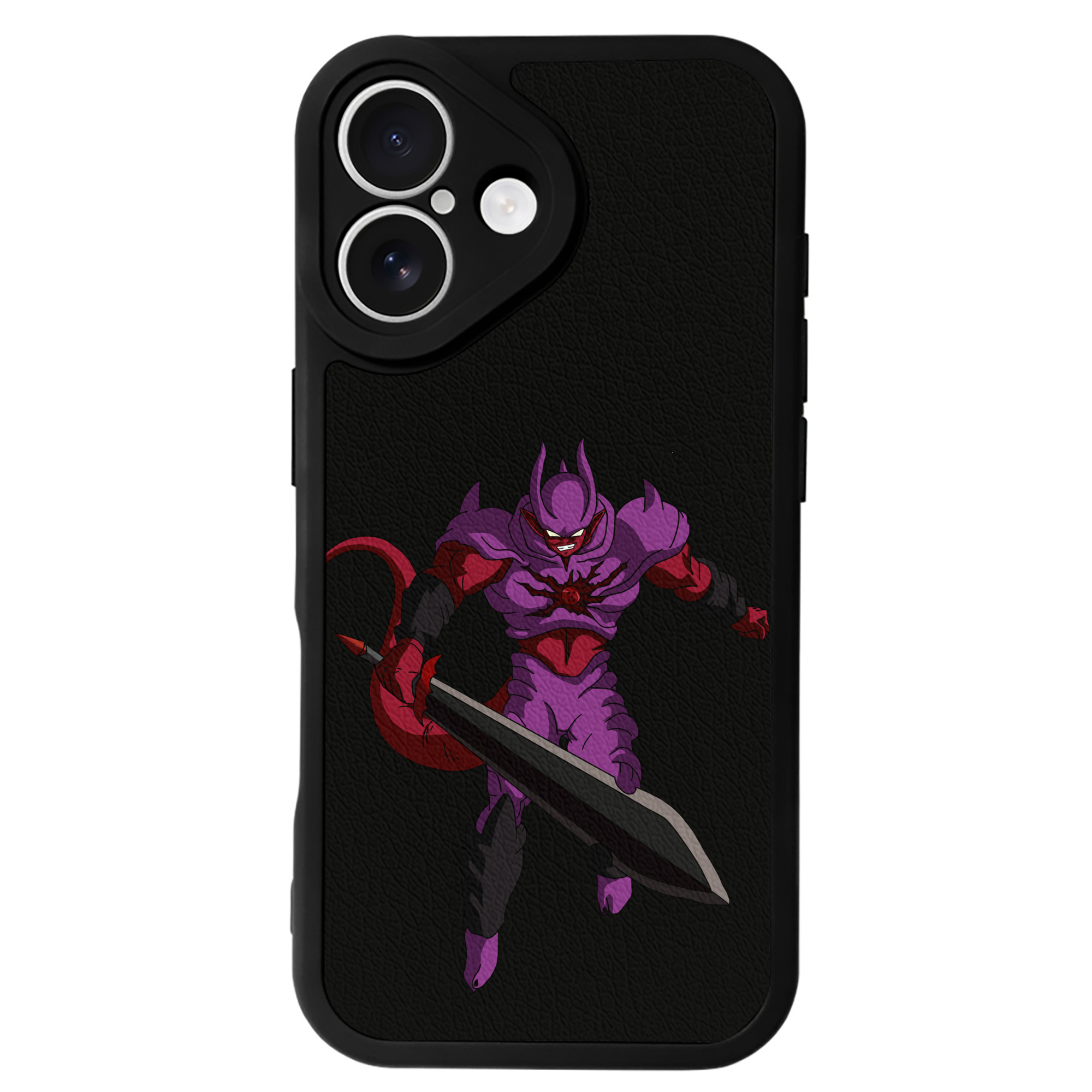 （画像用） ドラゴンボール ジャネンバ DRAGON BALL Janemba 【iPhone 16シリーズ対応】シリコンスマホケース（レザー調） 材質：シリコン